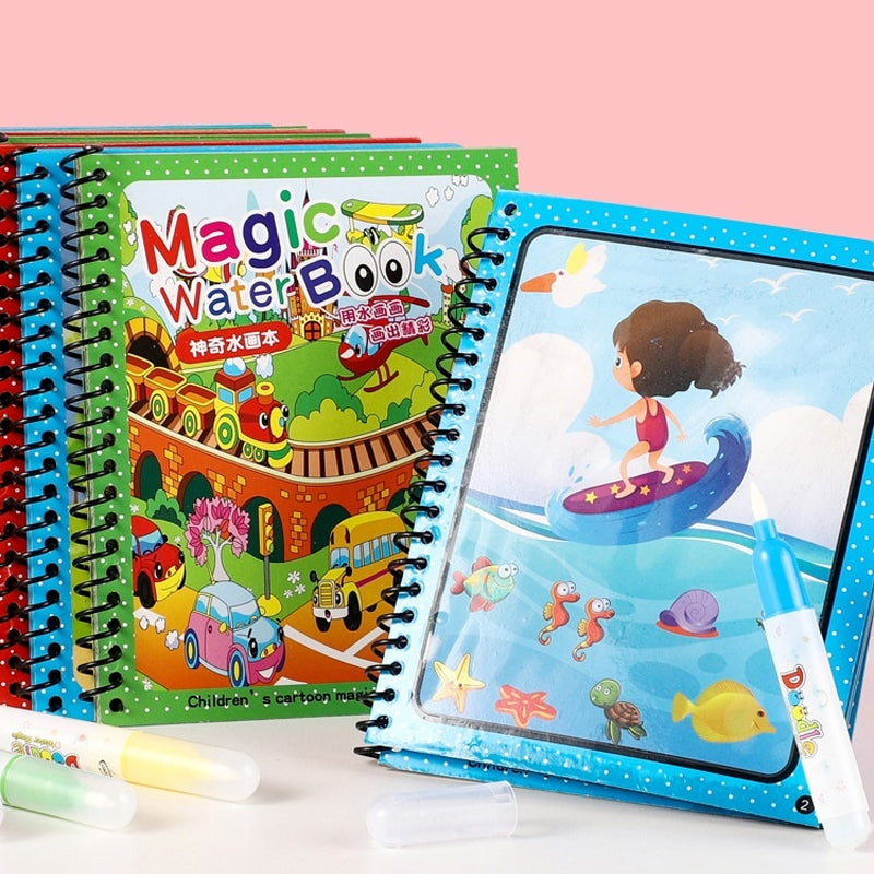 Magic Water Drawing Coloring Book